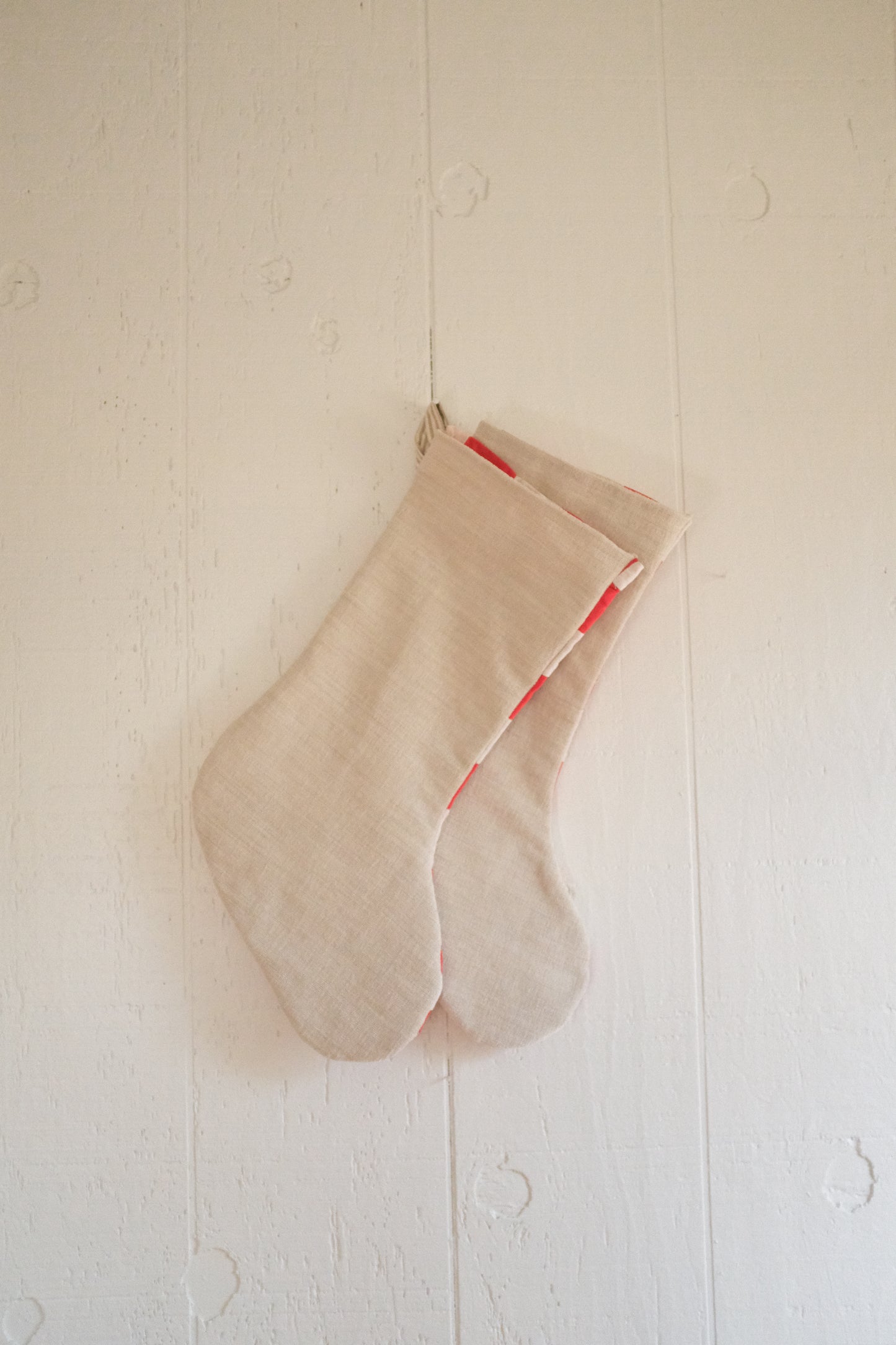 Quilt Stockings - Red + White Checkers
