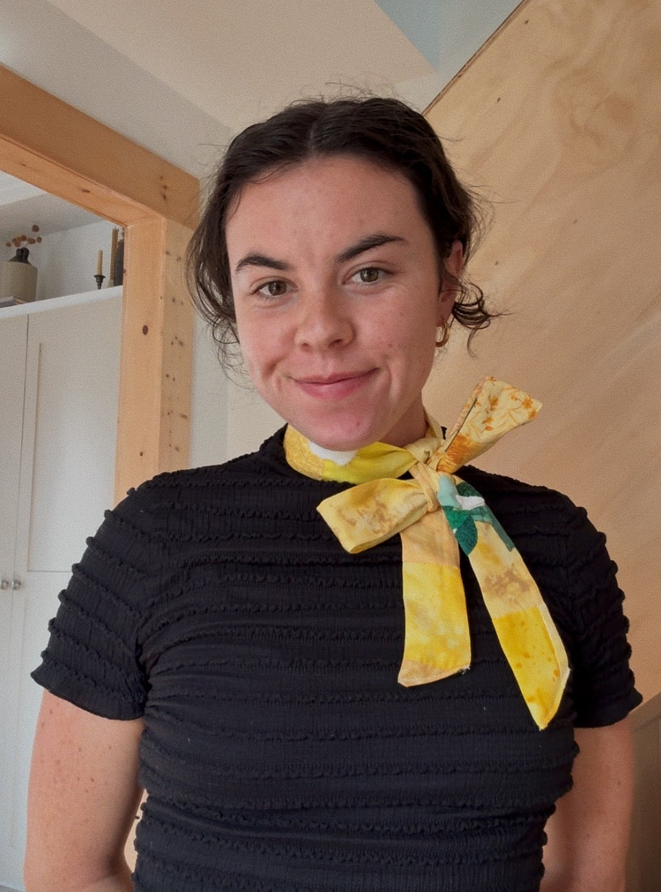The Faysie Bow - Orange + Vibrant Feed Sack