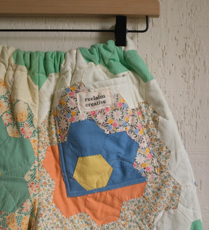 Quilt Shorts - Flower Garden XS