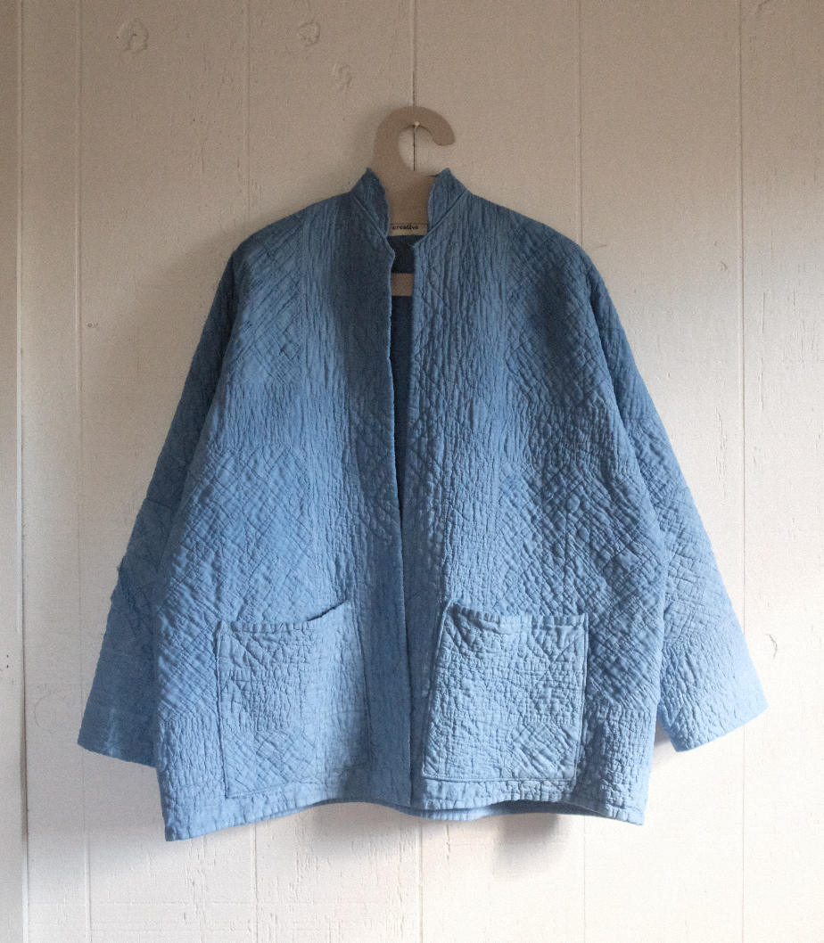 Quilt Coat - Indigo Dyed M/L