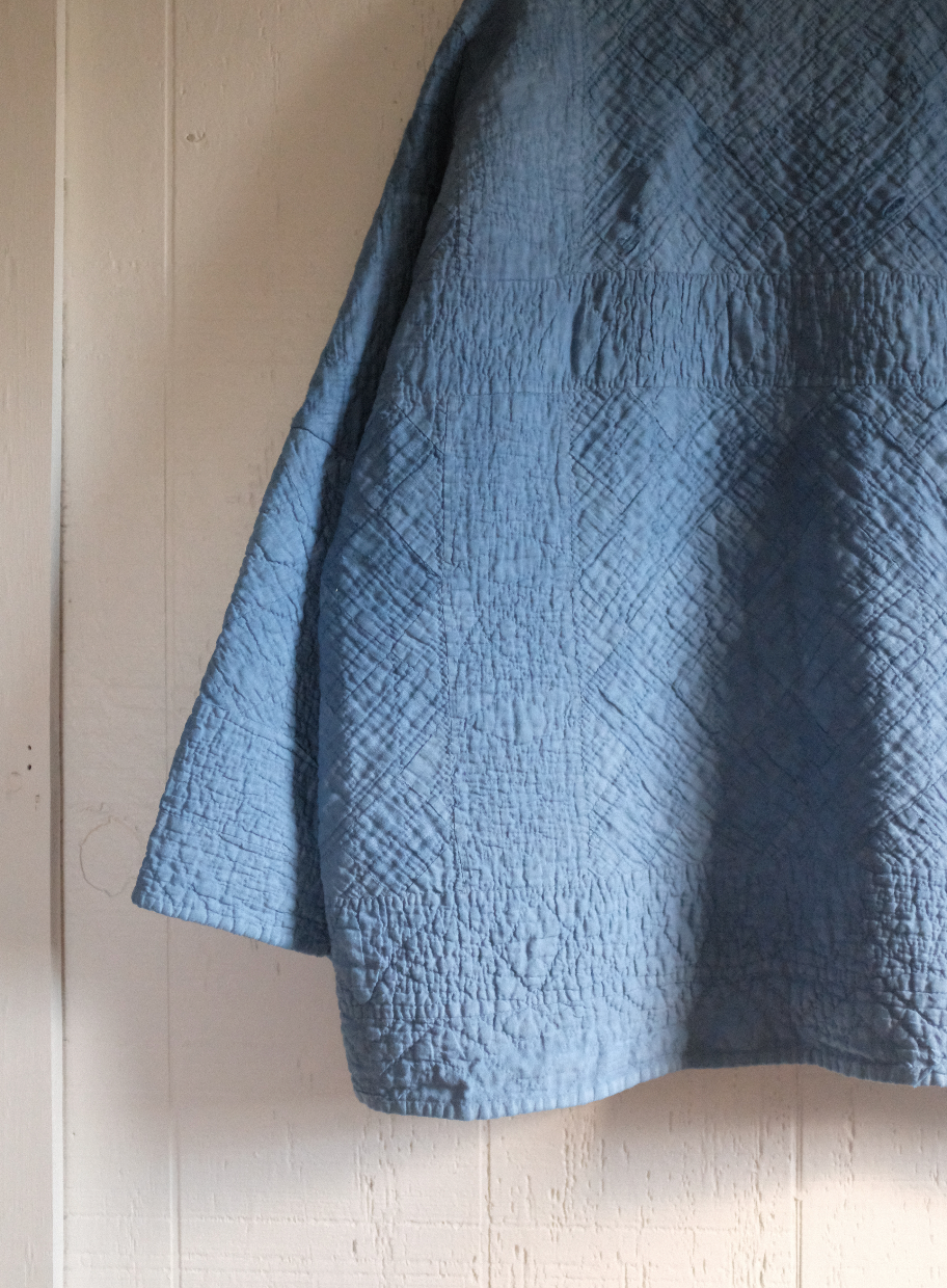 Quilt Coat - Indigo Dyed M/L