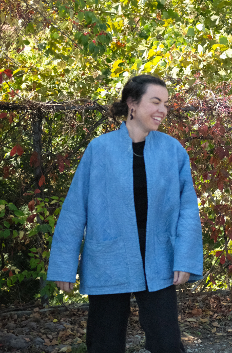 Quilt Coat - Indigo Dyed M/L