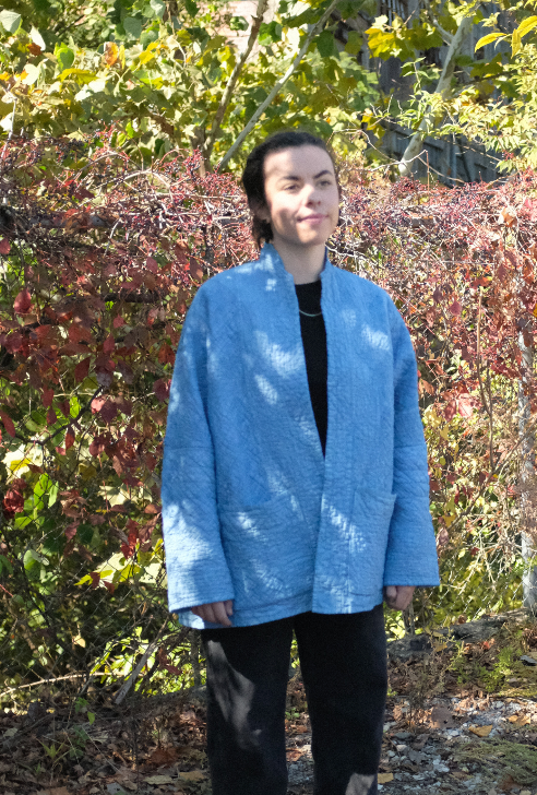 Quilt Coat - Indigo Dyed M/L