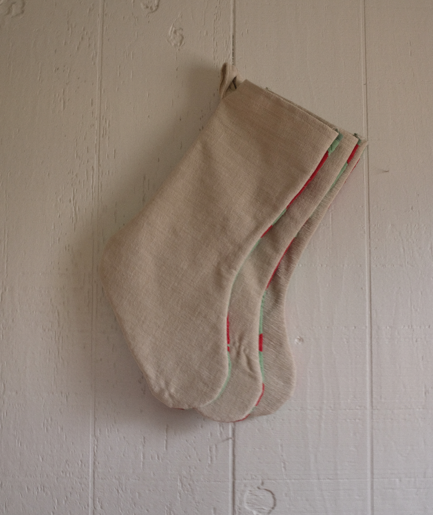 Quilt Stockings - Red + Green