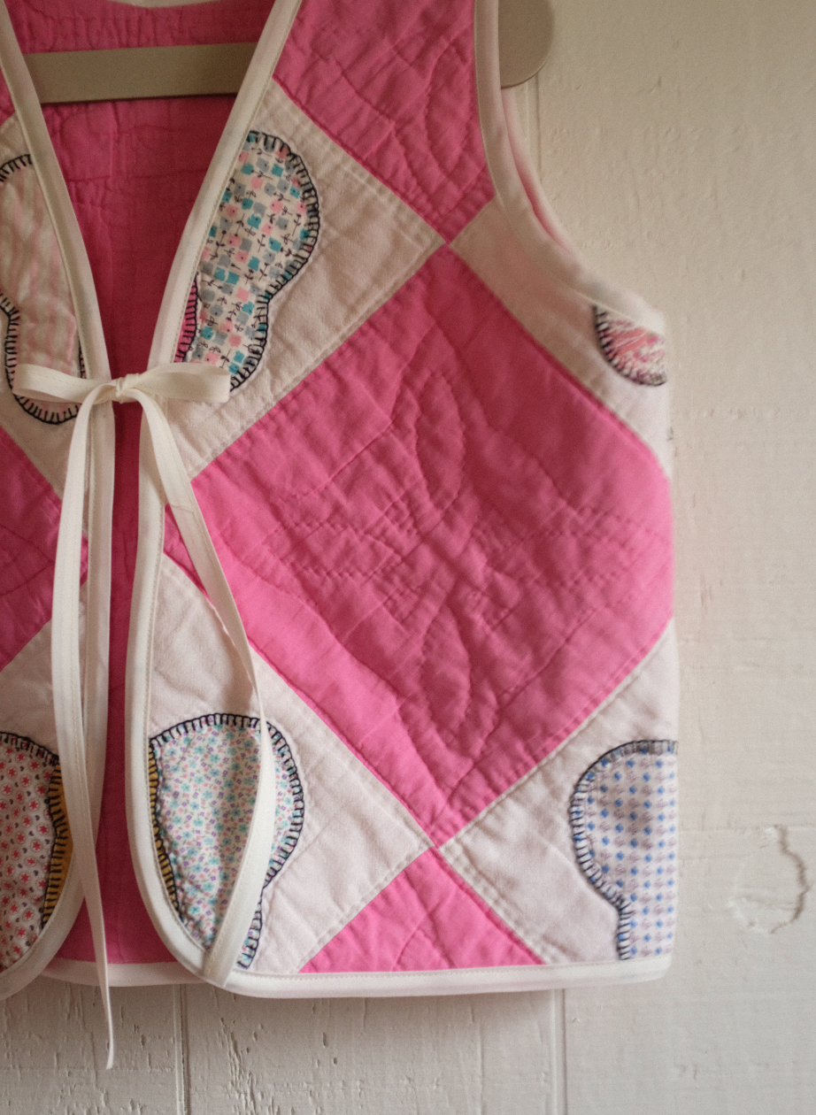 Quilt Vest - Applique Butterflies