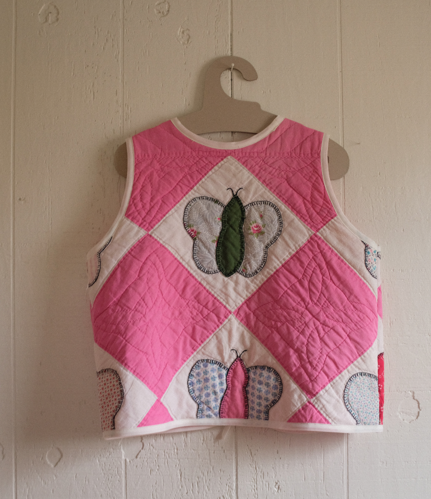 Quilt Vest - Applique Butterflies