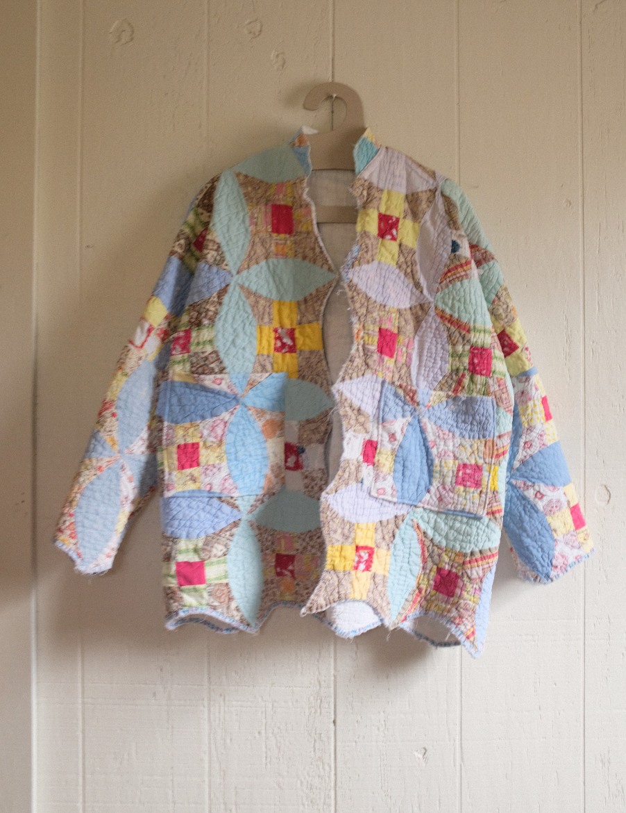 Quilt Coat - Blue Diamonds