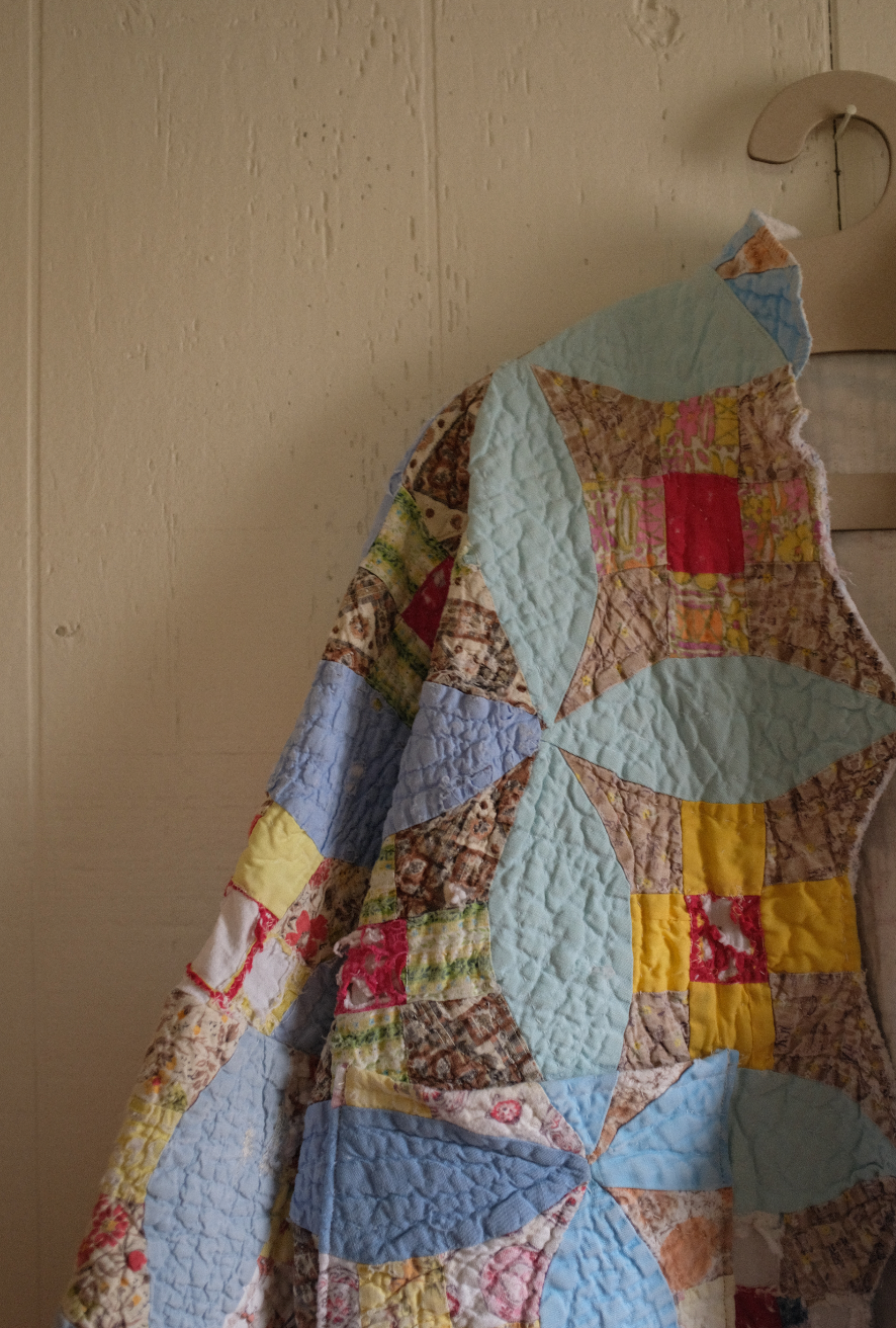 Quilt Coat - Blue Diamonds