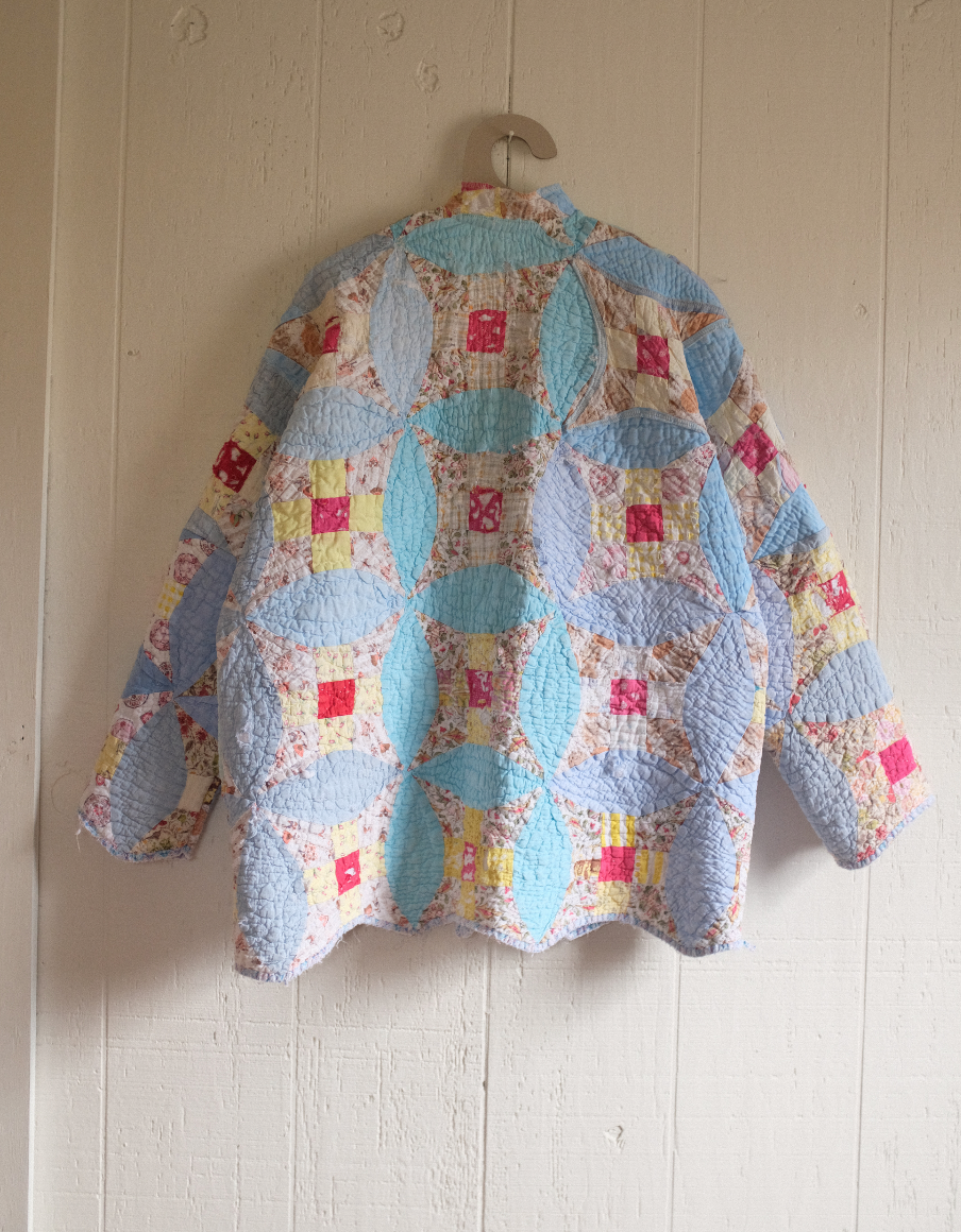 Quilt Coat - Blue Diamonds