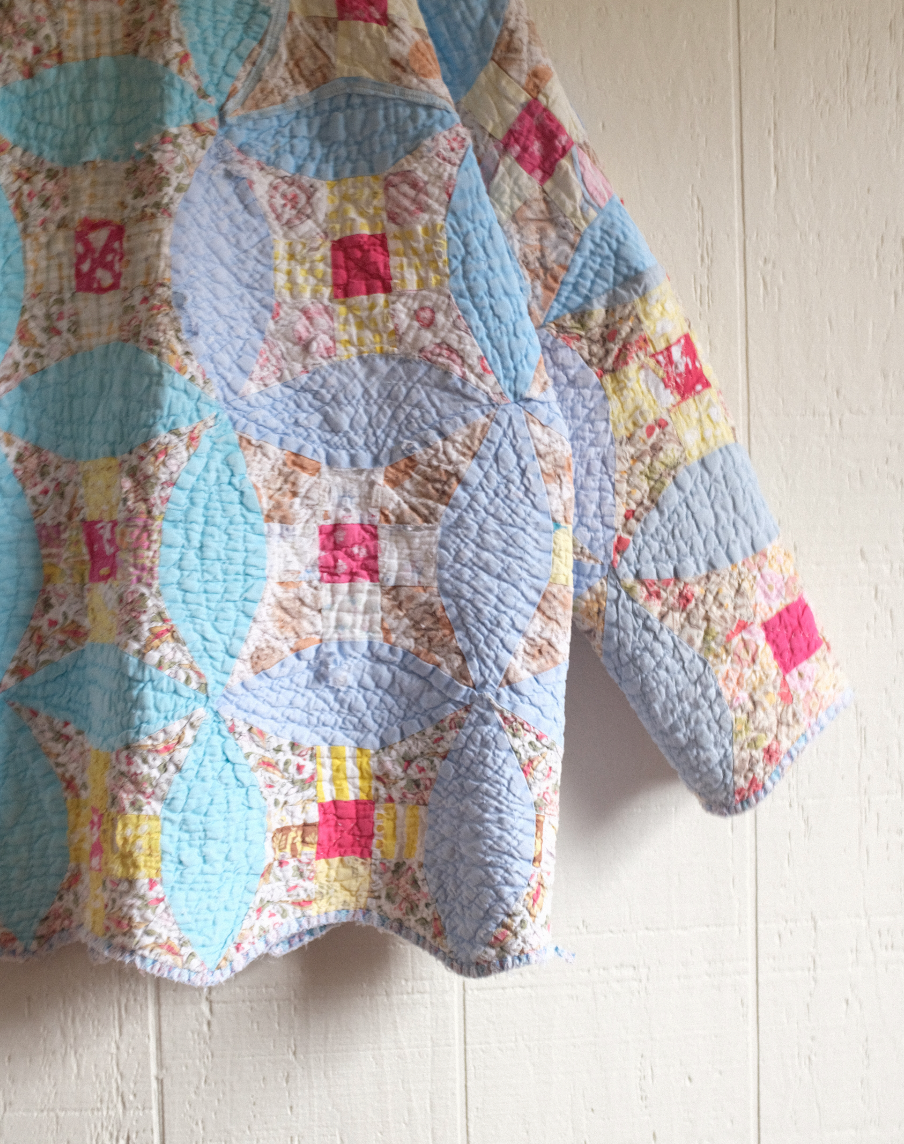 Quilt Coat - Blue Diamonds