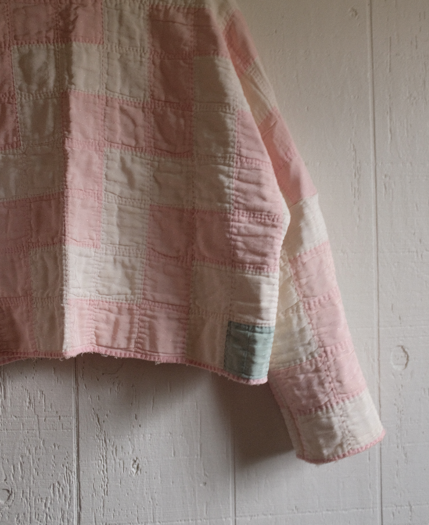Quilt Coat - Pastel London Stairs