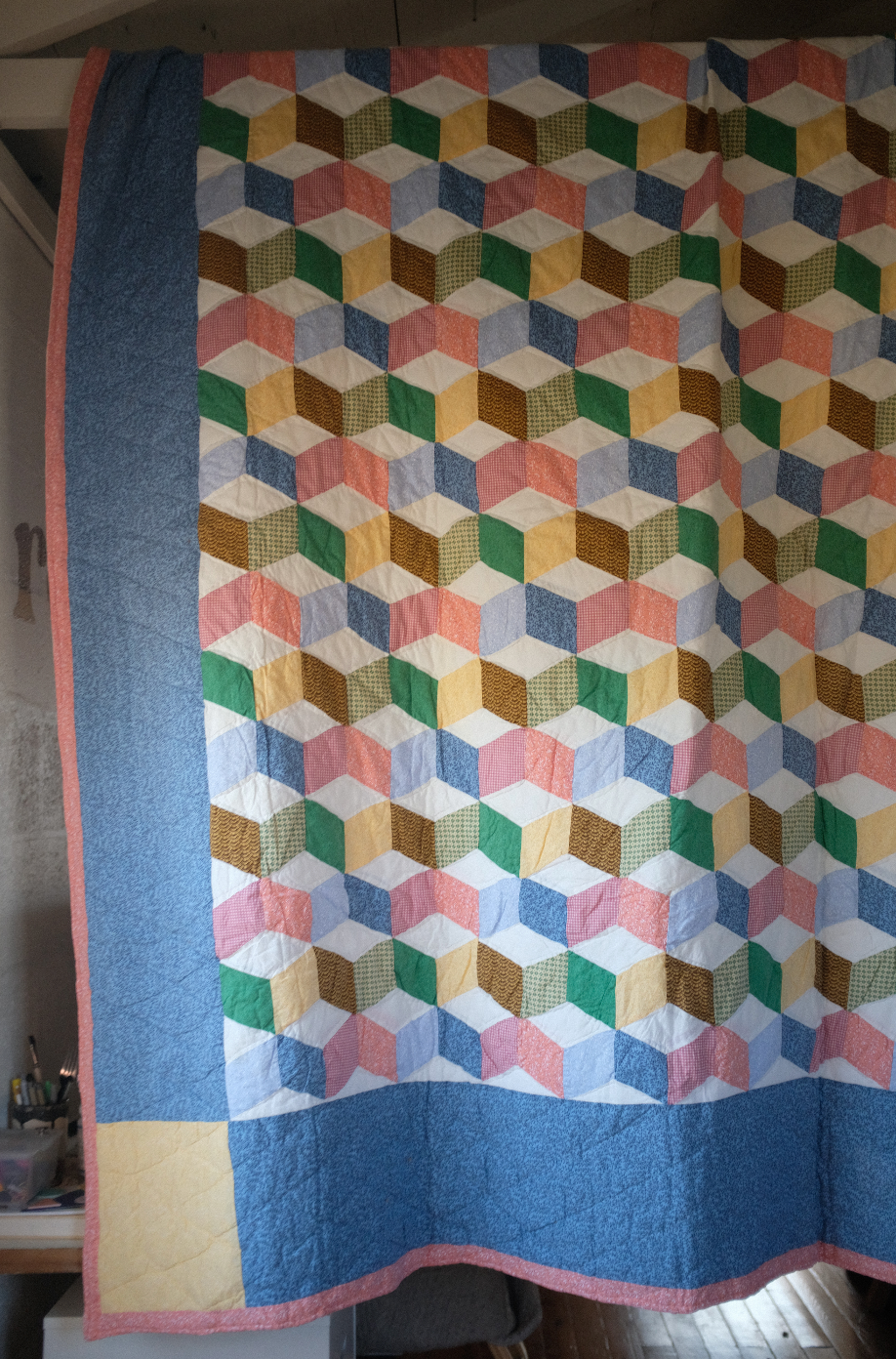 Made To Order - Tumbling Blocks Quilt Coat