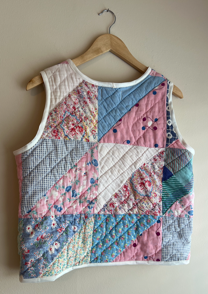 Quilt Vest - Half Square Triangle