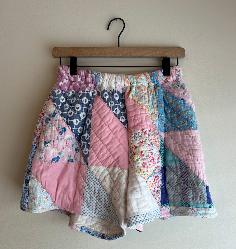 Quilt Shorts - Half Square Triangle