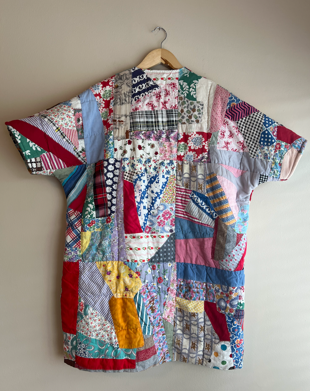 Quilt Duster - Colorful Crazy Quilt
