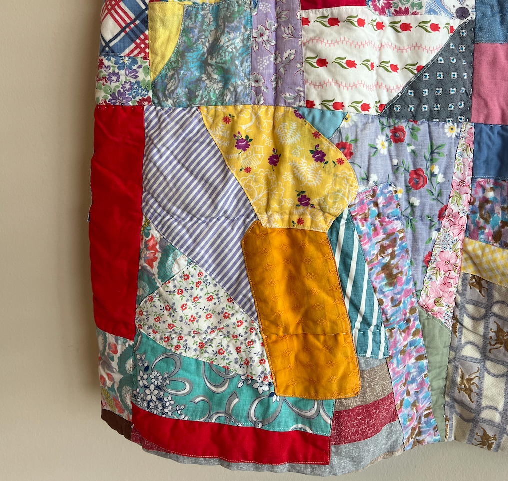 Quilt Duster - Colorful Crazy Quilt