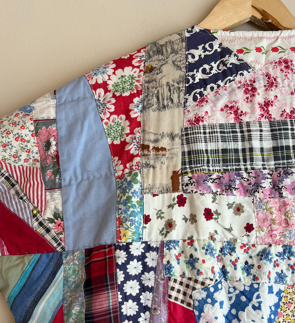 Quilt Duster - Colorful Crazy Quilt