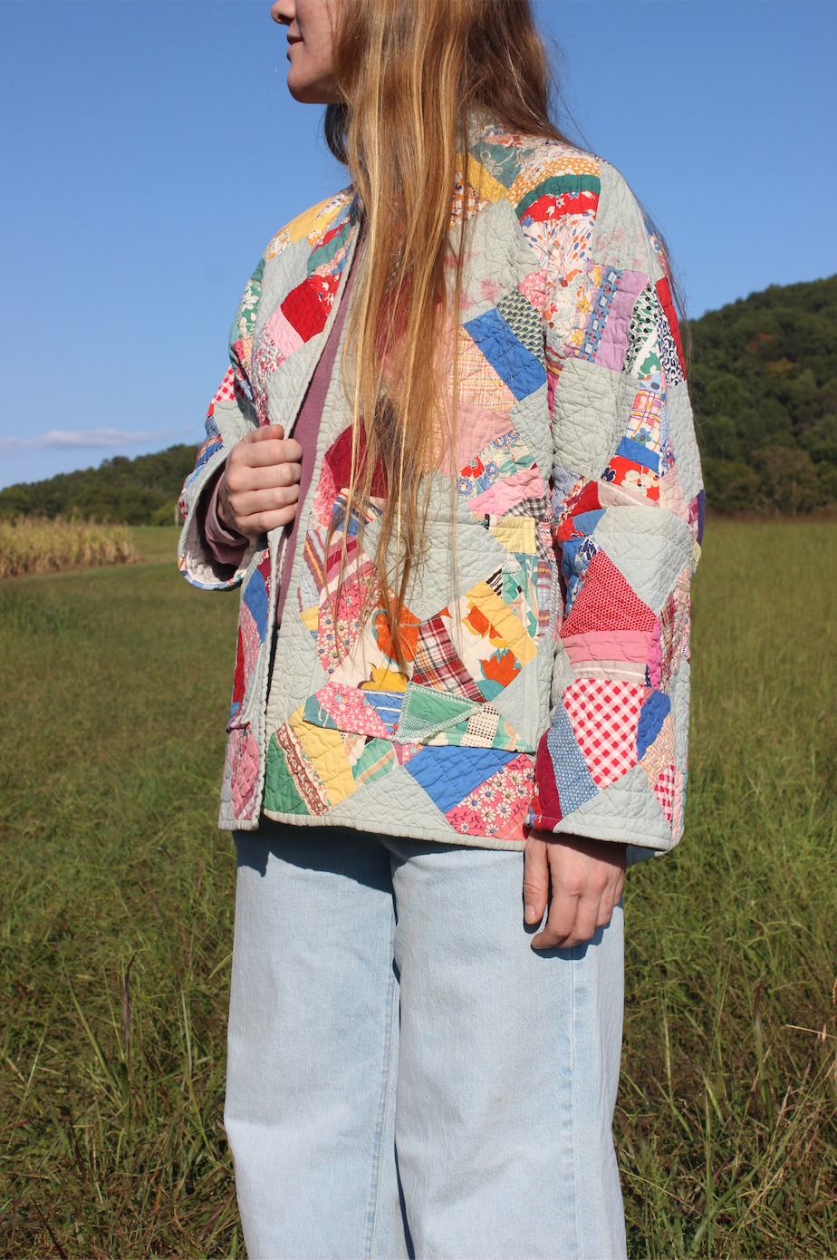 Quilt Coat - Scrappy Lattice