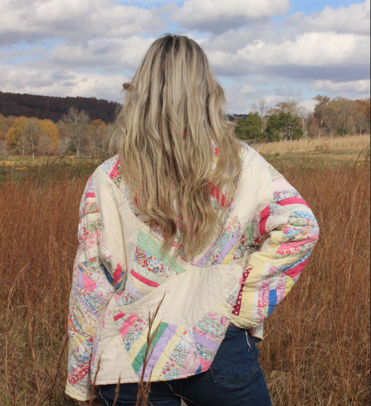 Quilt Mock Neck - 4 Point String Star