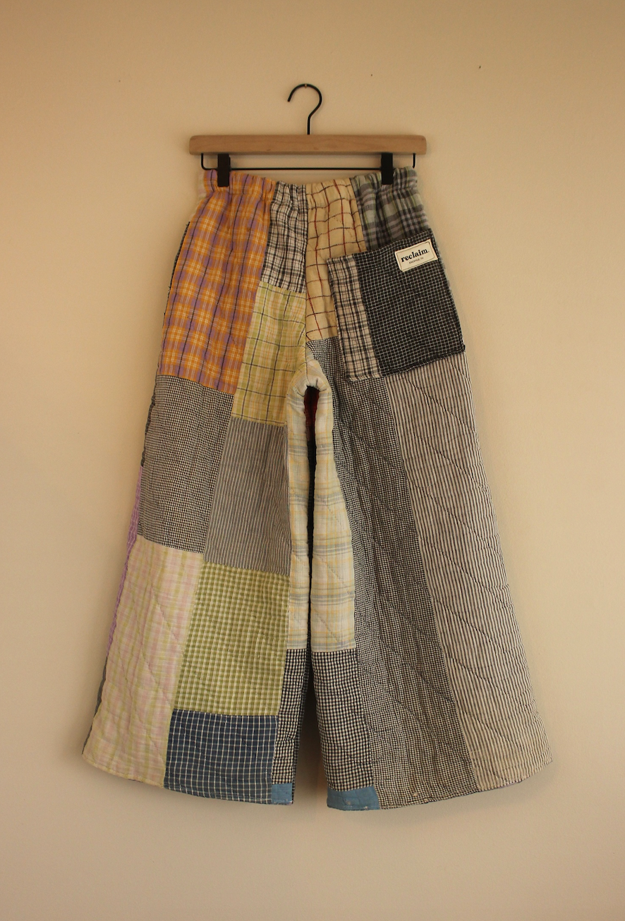 Wide Leg Quilt Pants - Sam's Pants
