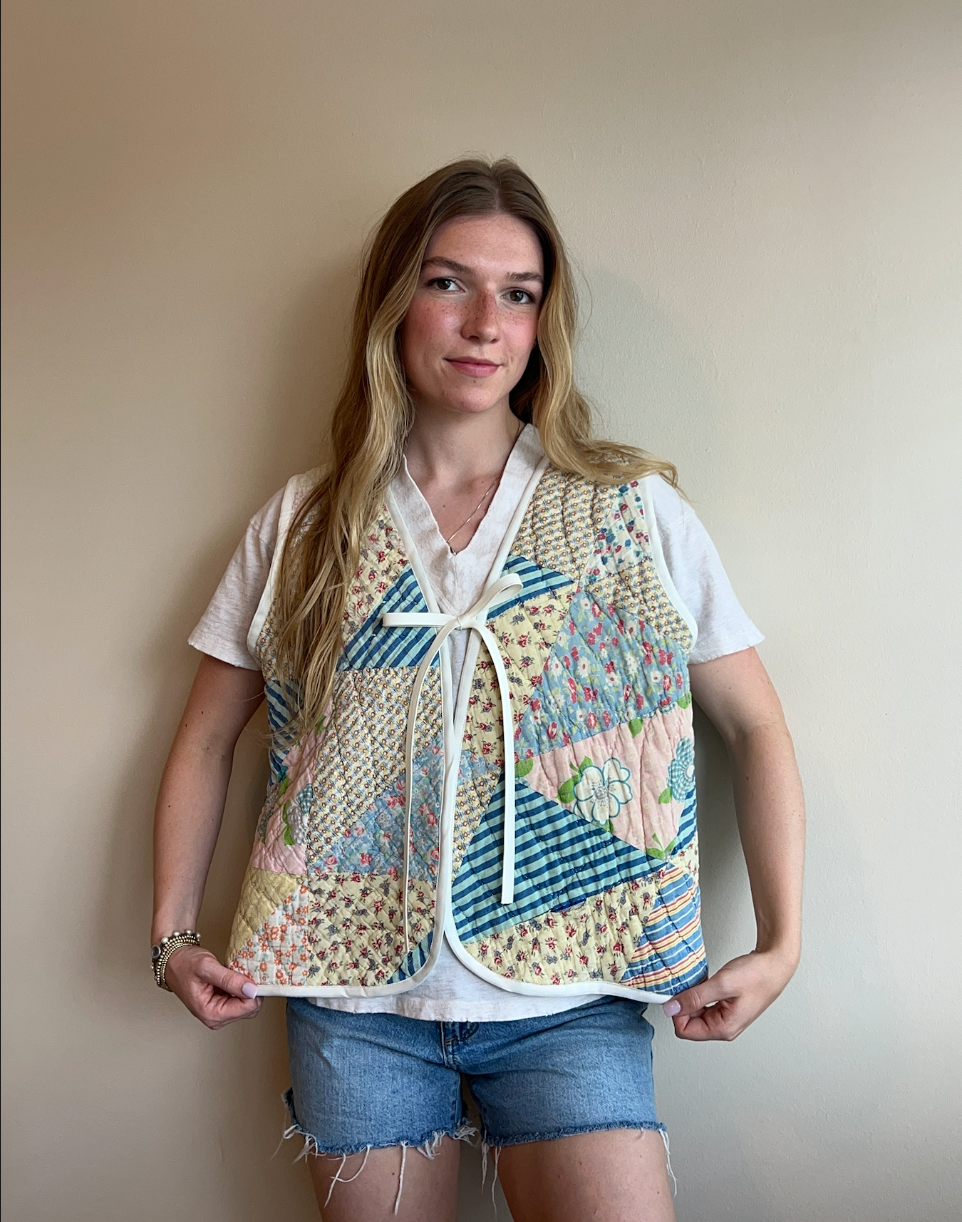 Quilt Vest - Half-Square Triangle