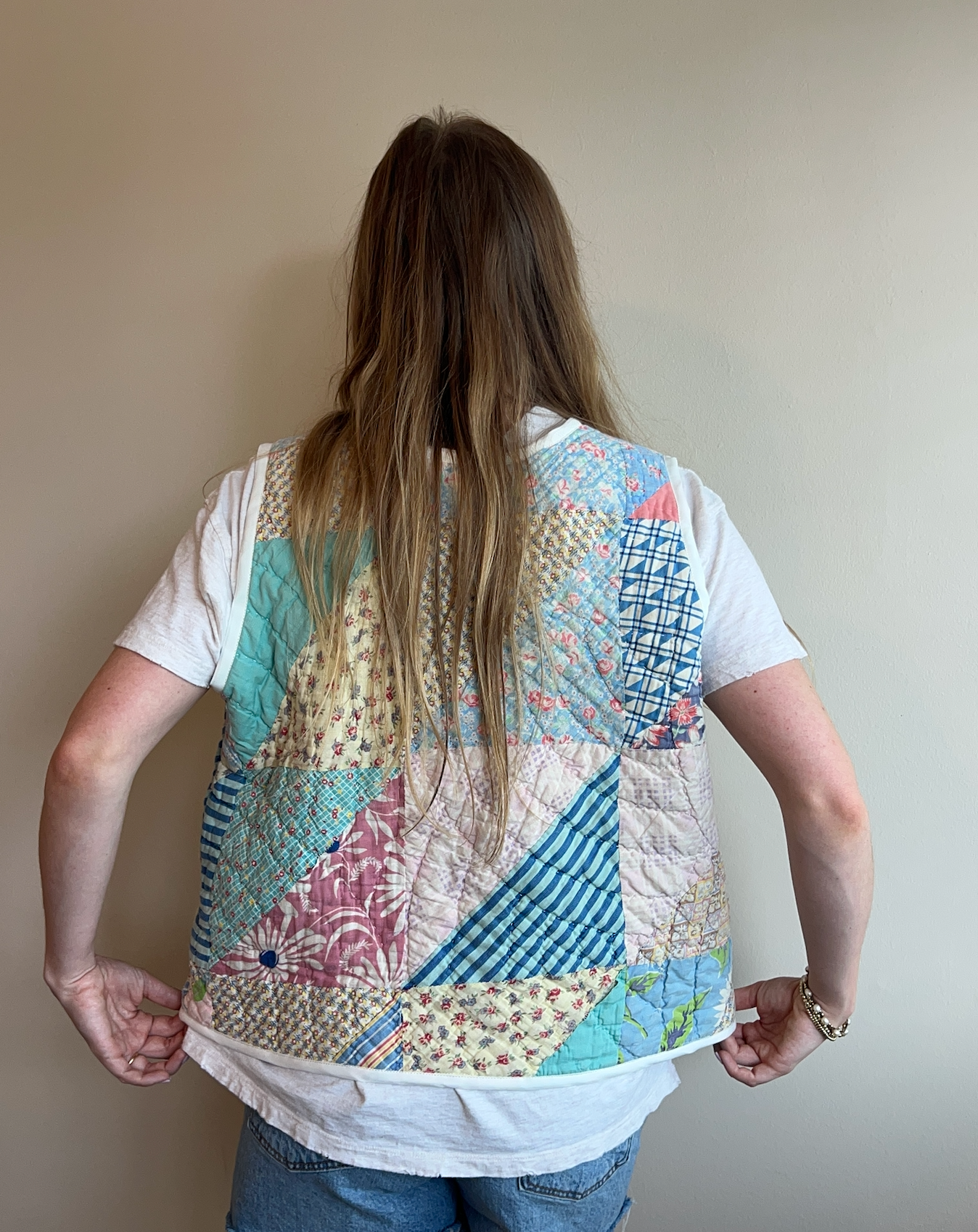 Quilt Vest - Half-Square Triangle