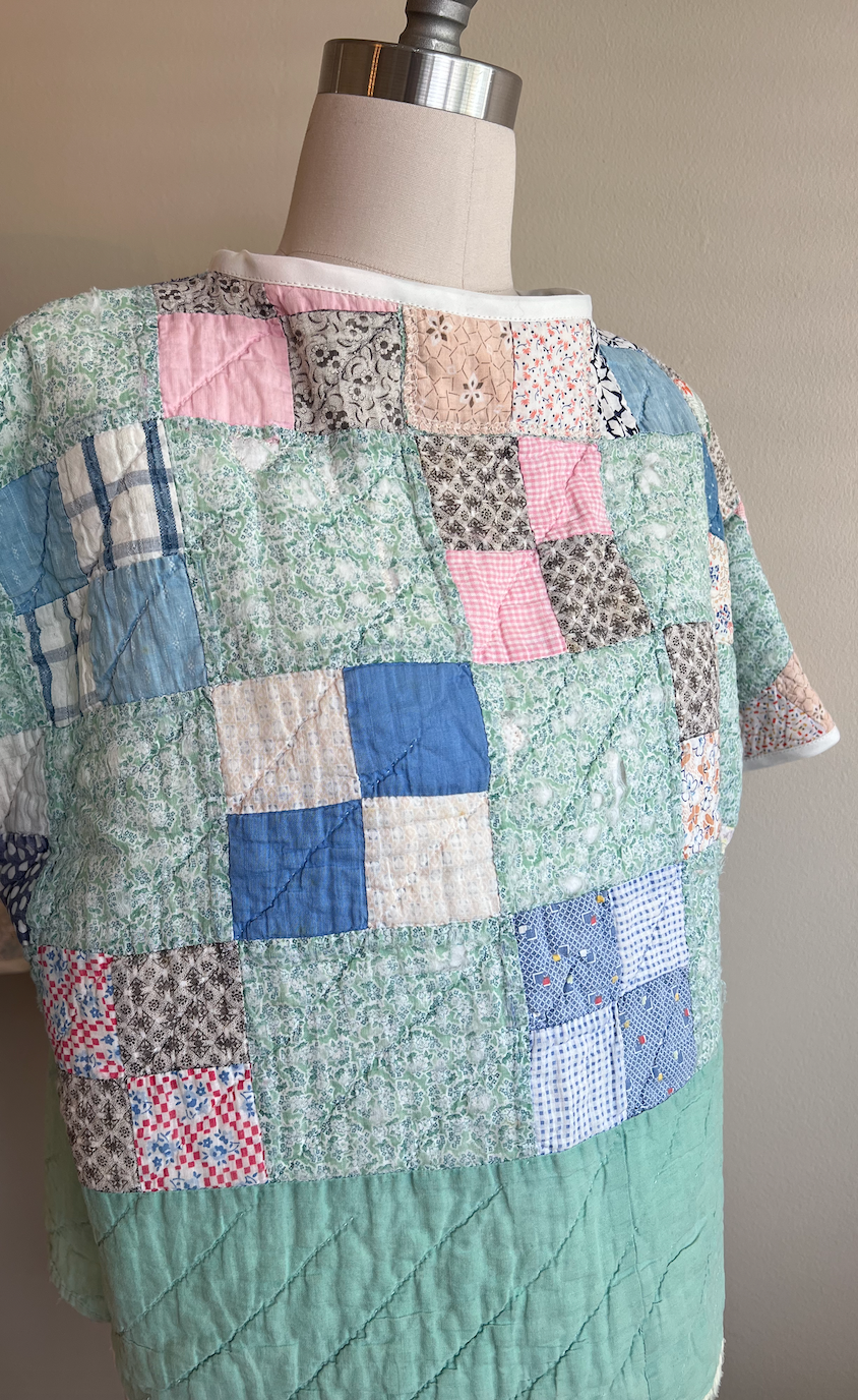 Short Sleeve Quilt Tee- Four Patch