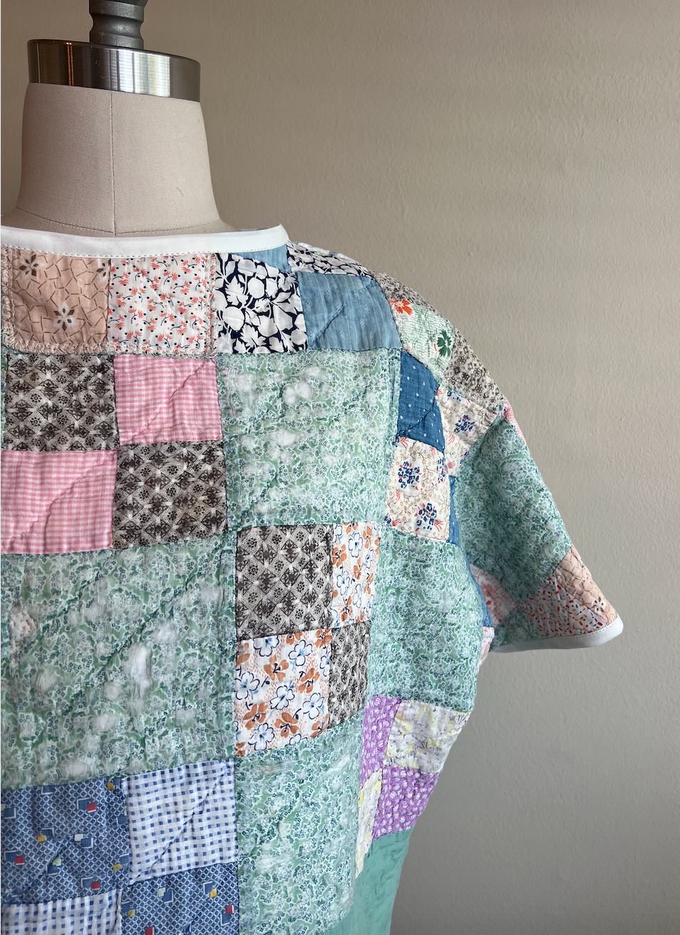 Short Sleeve Quilt Tee- Four Patch