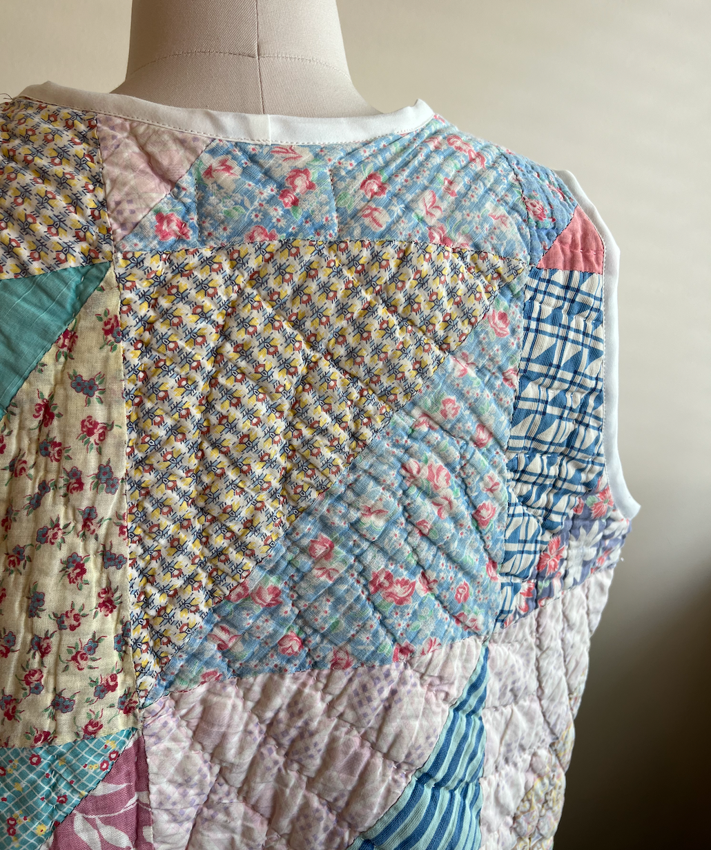 Quilt Vest - Half-Square Triangle