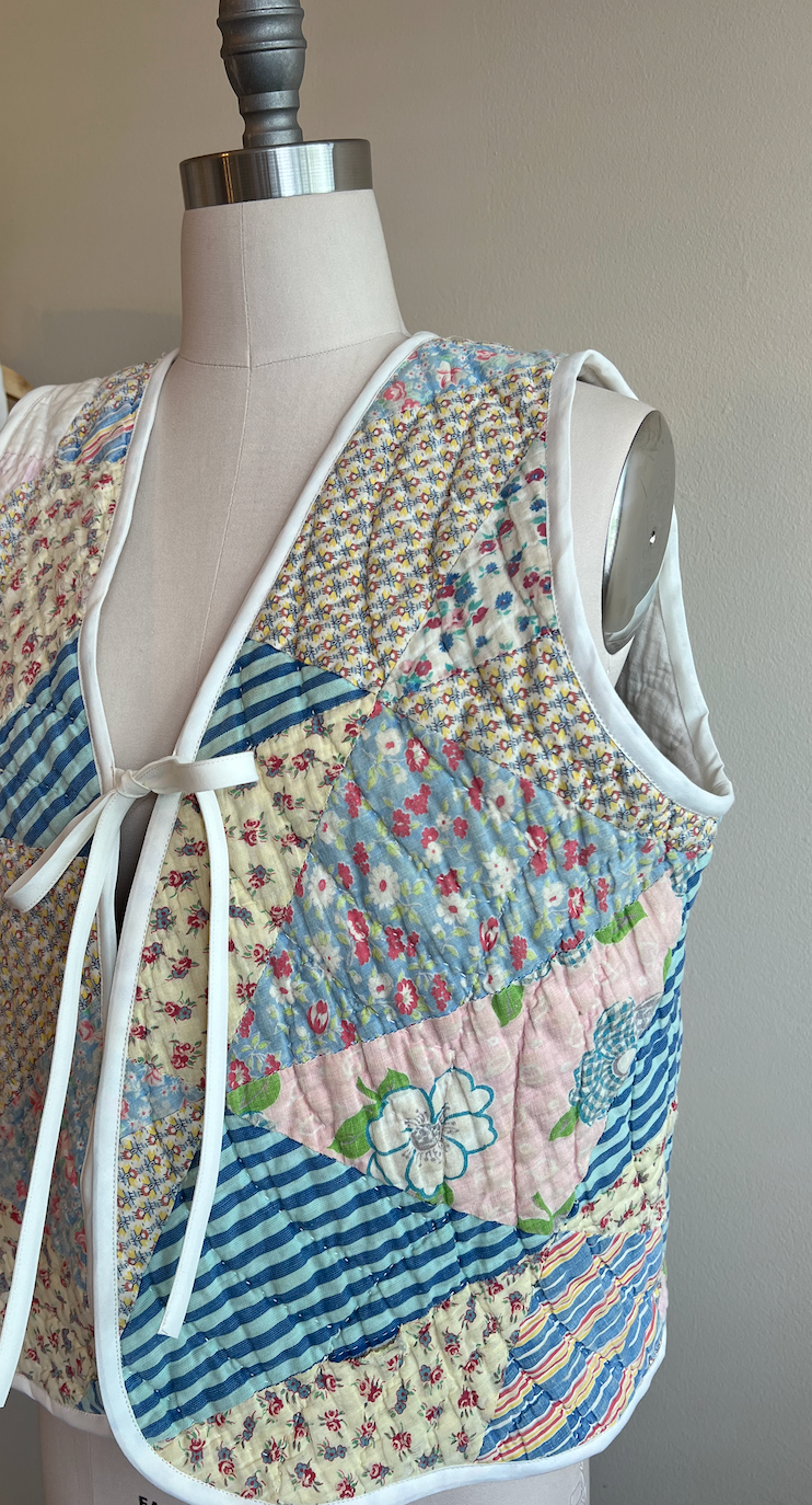 Quilt Vest - Half-Square Triangle