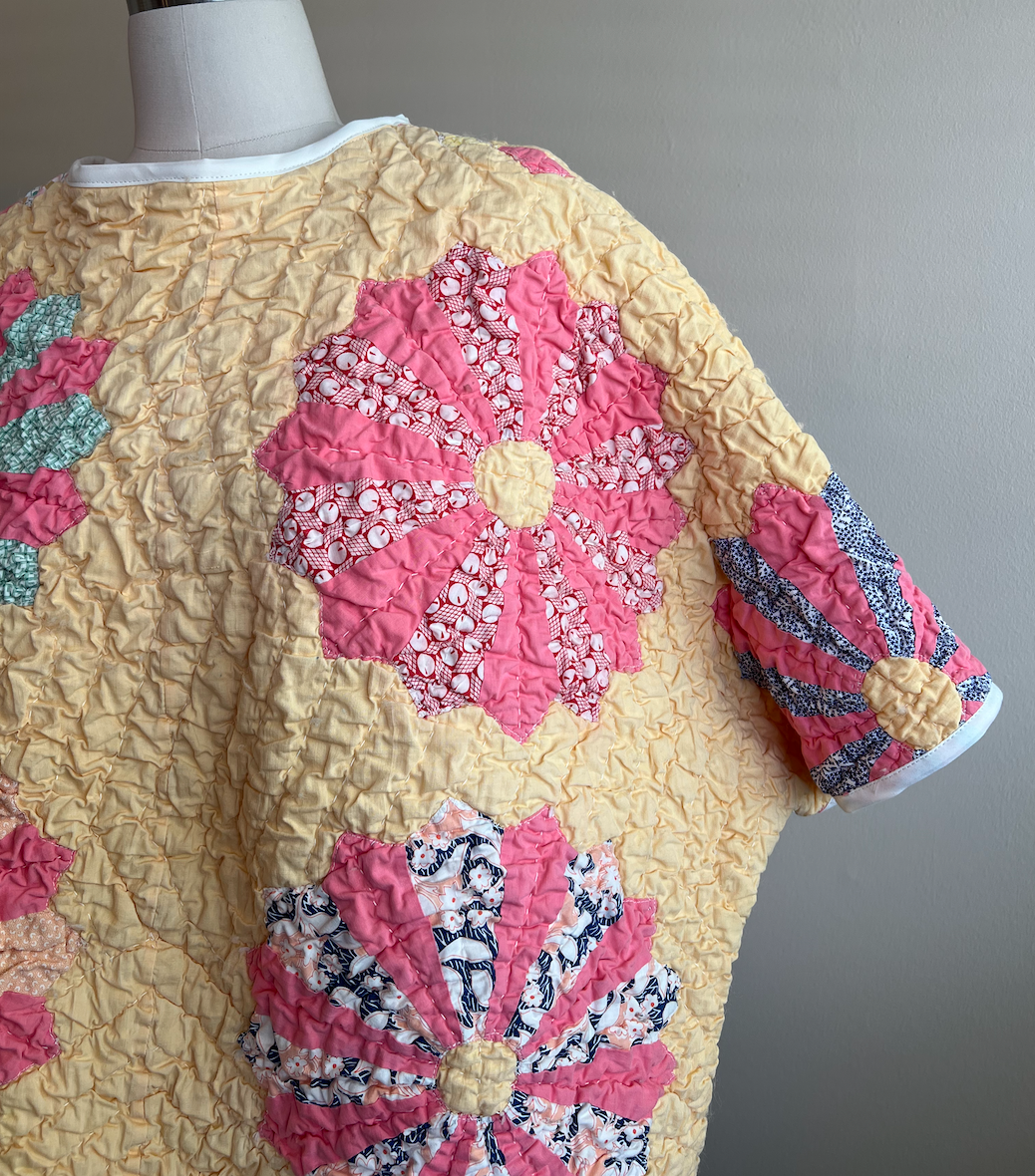Short Sleeve Quilt Tee- Dresden Plate