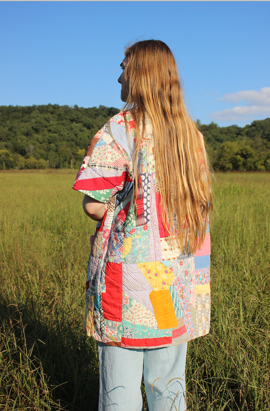 Quilt Duster - Colorful Crazy Quilt