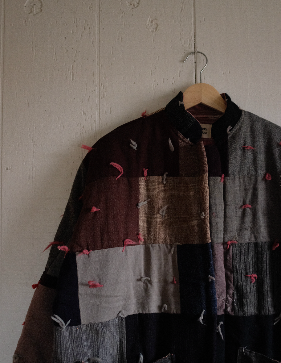 Quilt Coat - Wool Bricks