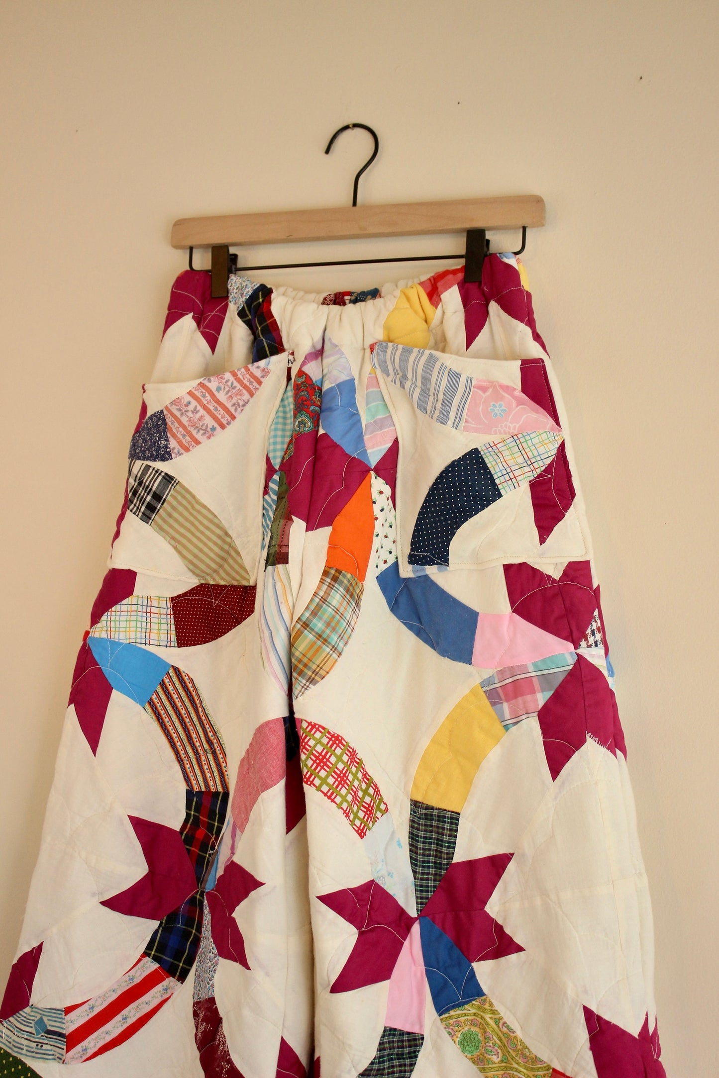 Wide Leg Quilt Pants - Friendship Knot