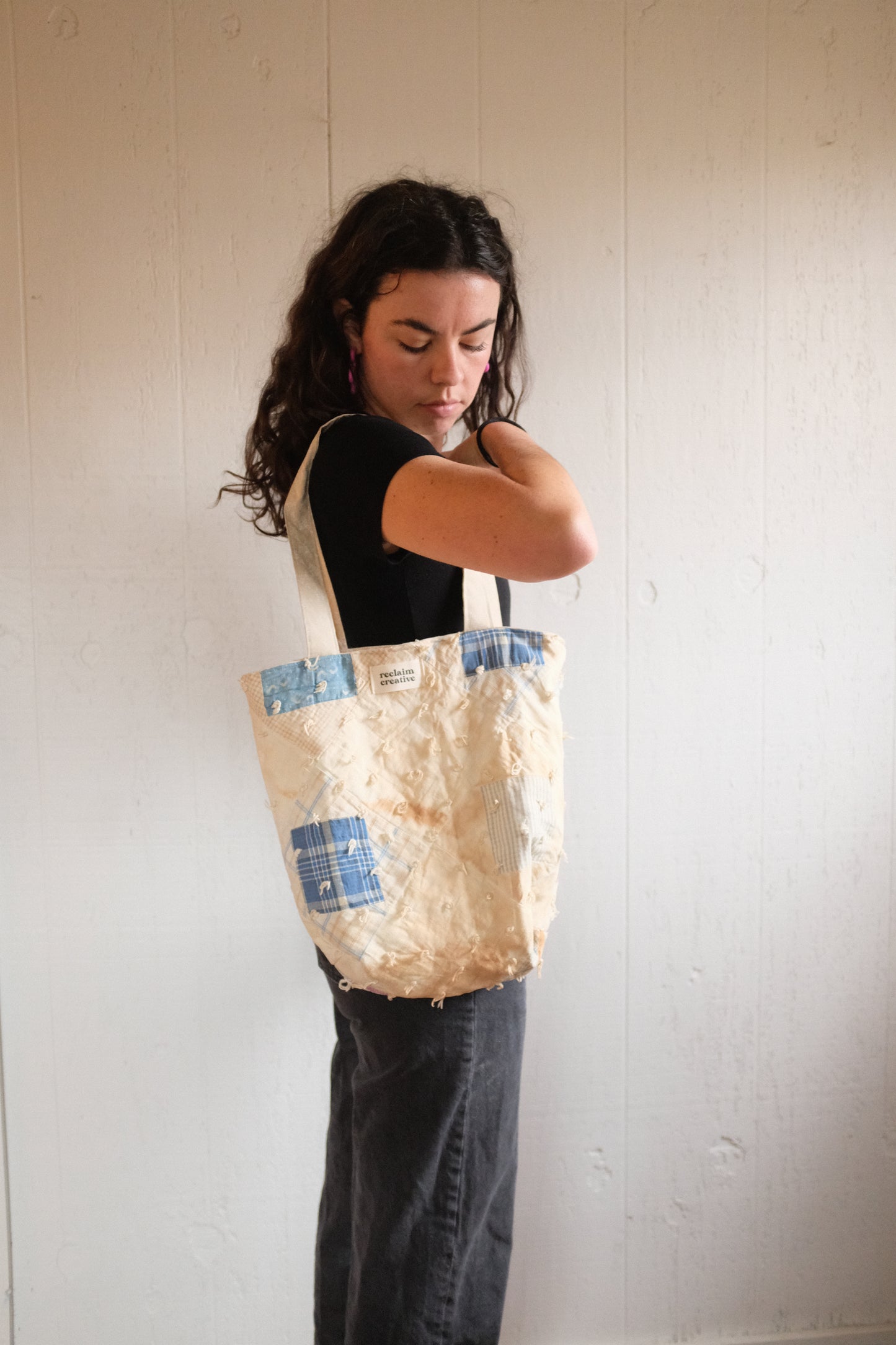 Quilt Tote - Neutral Ties