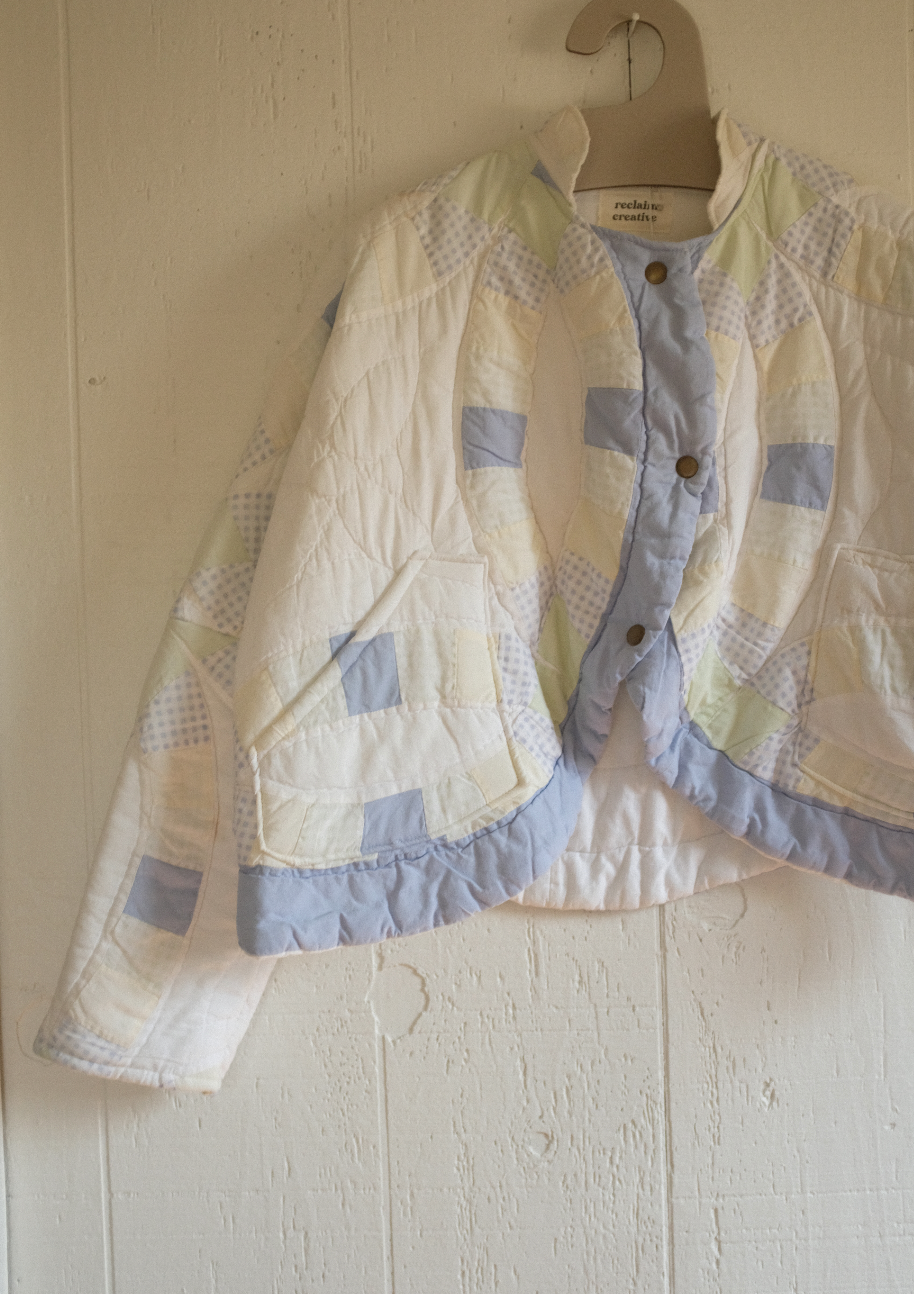 Wedding Ring + Snaps Cropped Quilt Coat