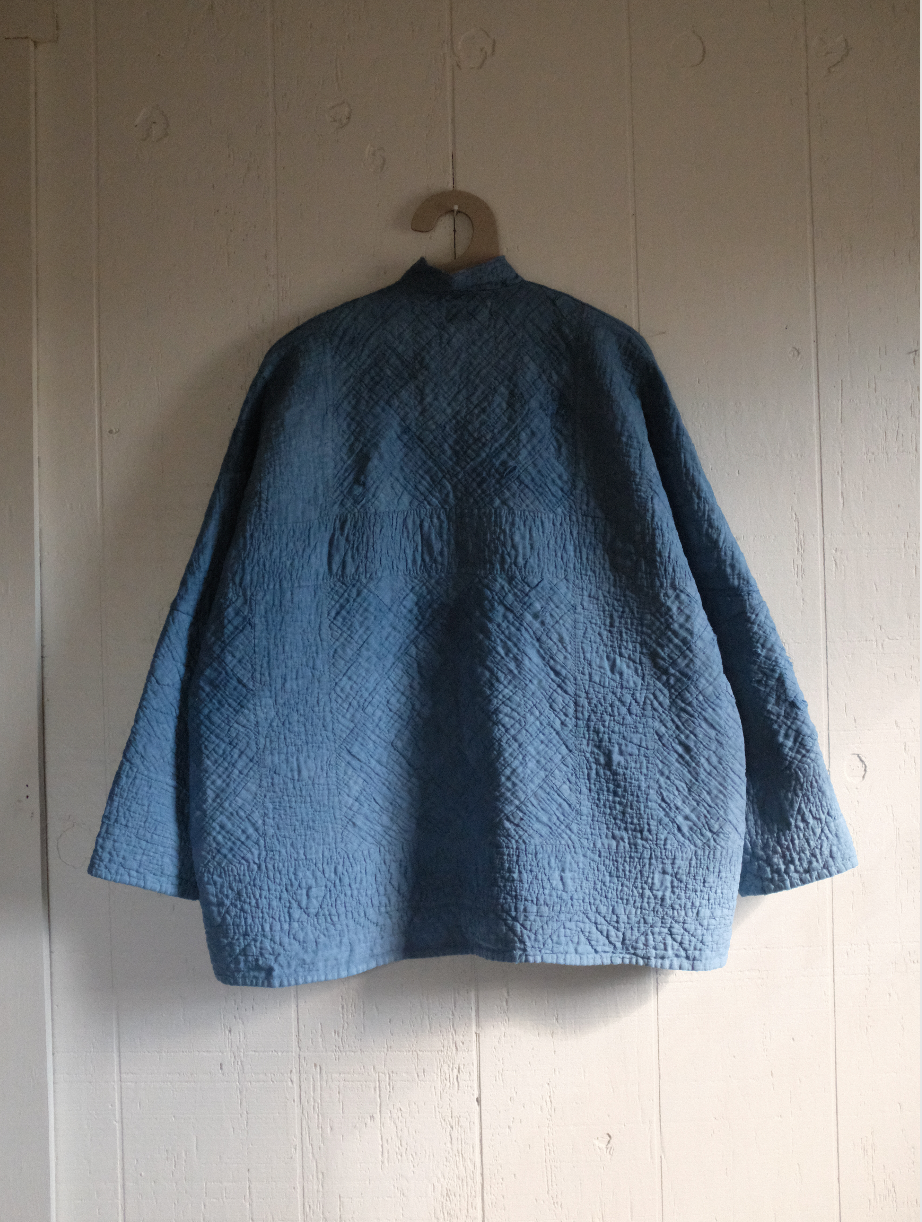 Quilt Coat - Indigo Dyed M/L