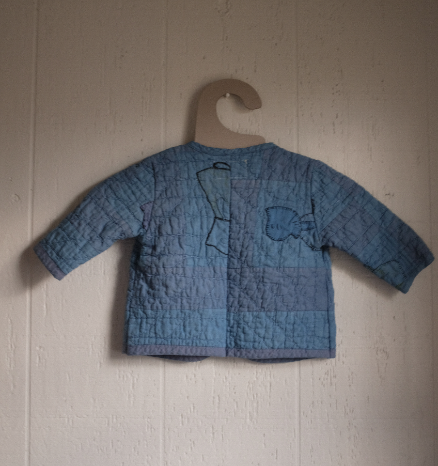Kid's Quilt Coat - Indigo Dyed 12 mo
