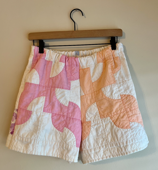 Quilt Shorts - Color Block, Drunkards Path