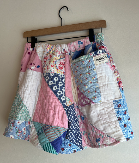 Quilt Shorts - Half Square Triangle