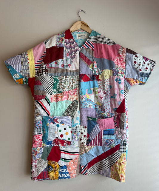 Quilt Duster - Colorful Crazy Quilt