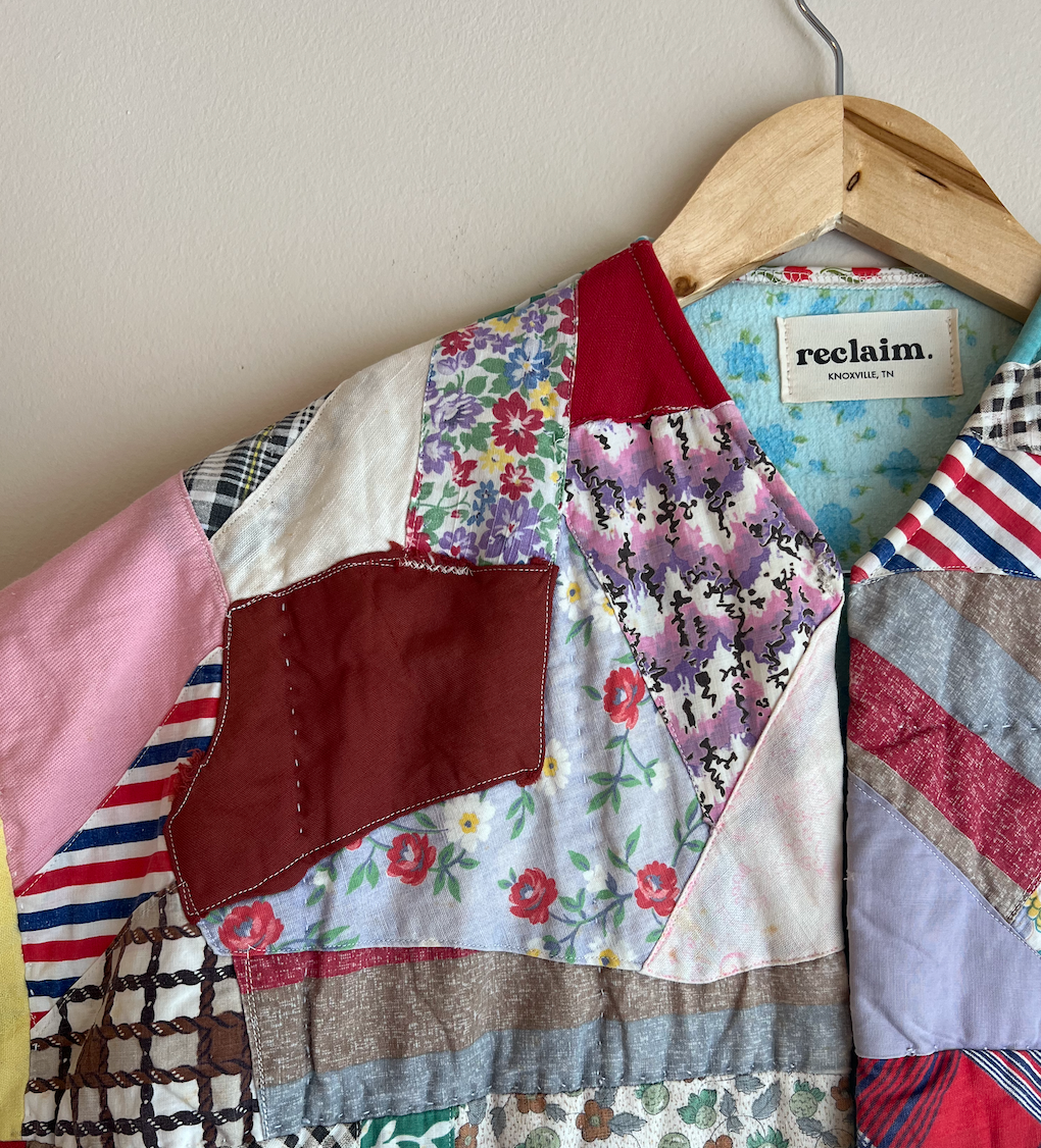 Quilt Duster - Colorful Crazy Quilt