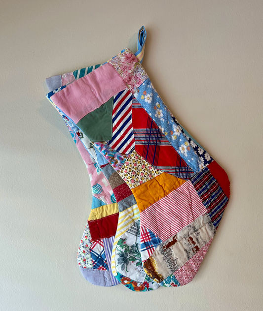 Quilt Stockings -Colorful Crazy Quilt