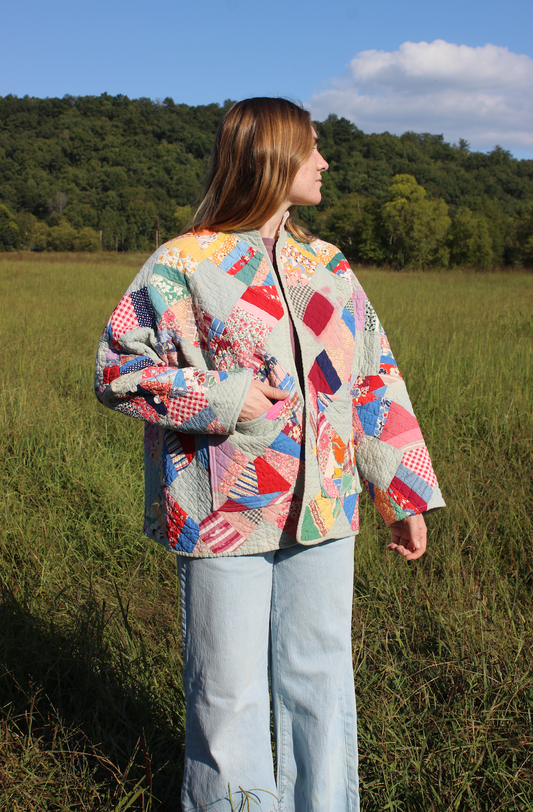 Quilt Coat - Scrappy Lattice