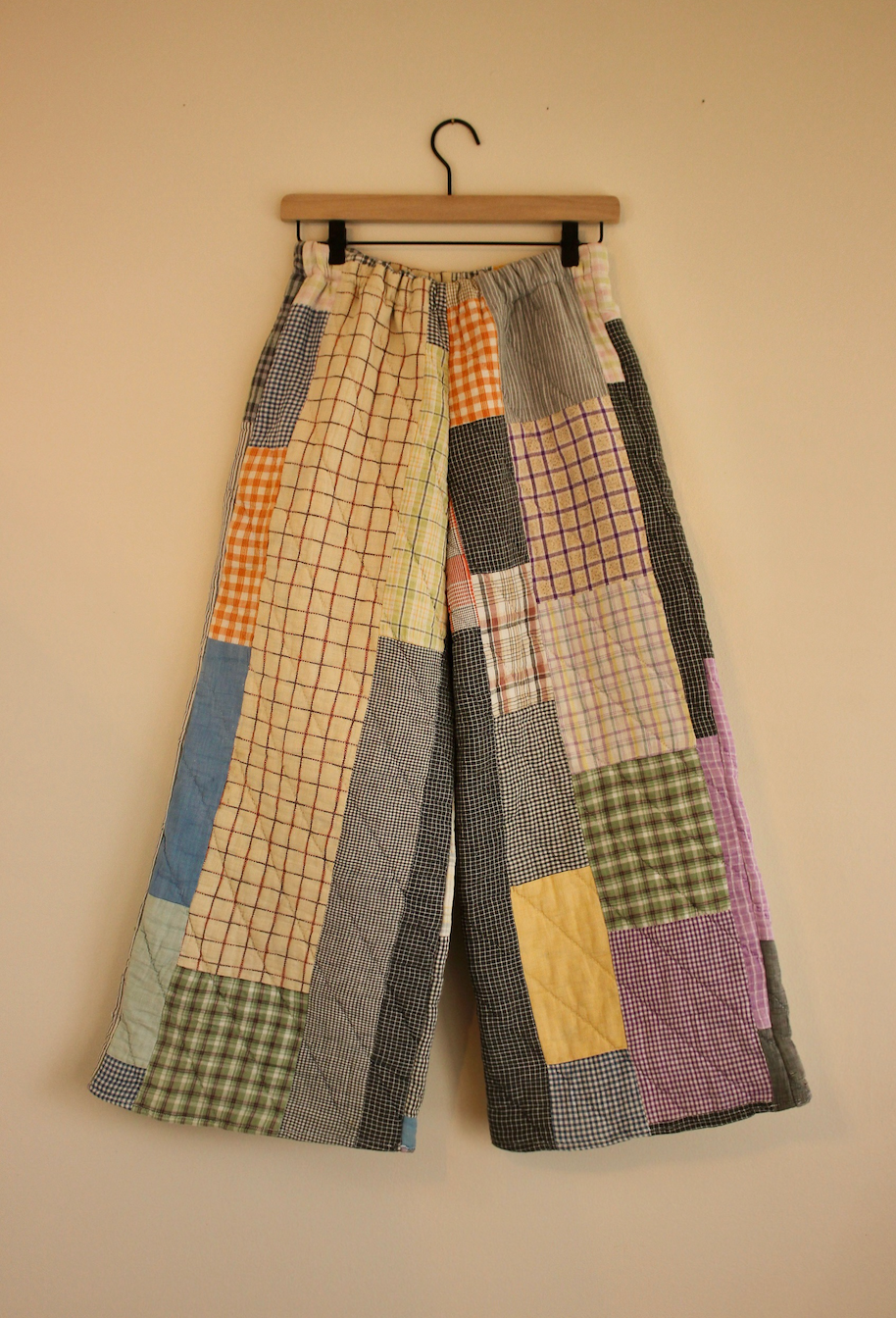 Wide Leg Quilt Pants - Sam's Pants