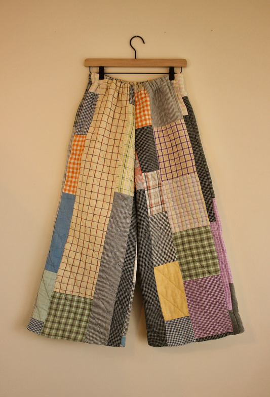 Wide Leg Quilt Pants - Sam's Pants