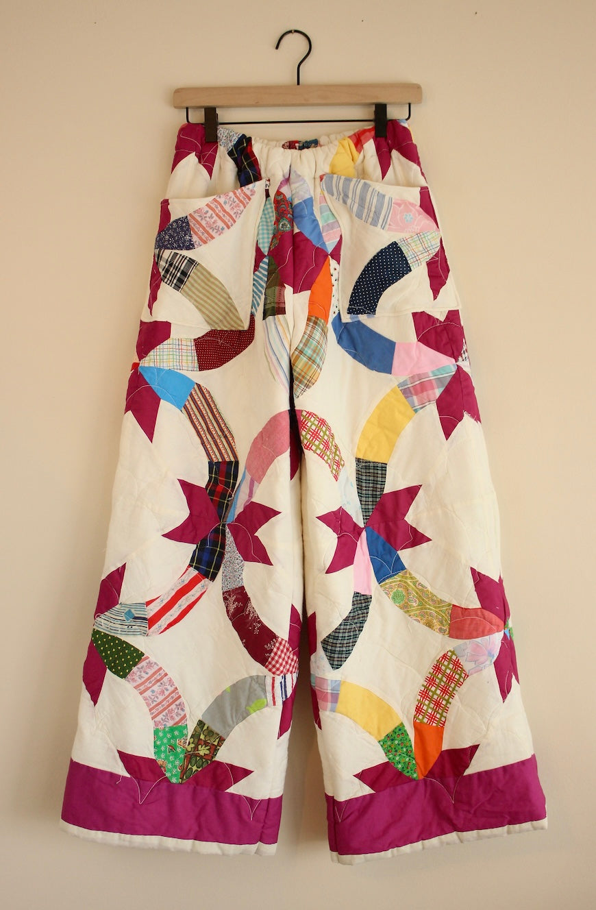 Wide Leg Quilt Pants - Friendship Knot