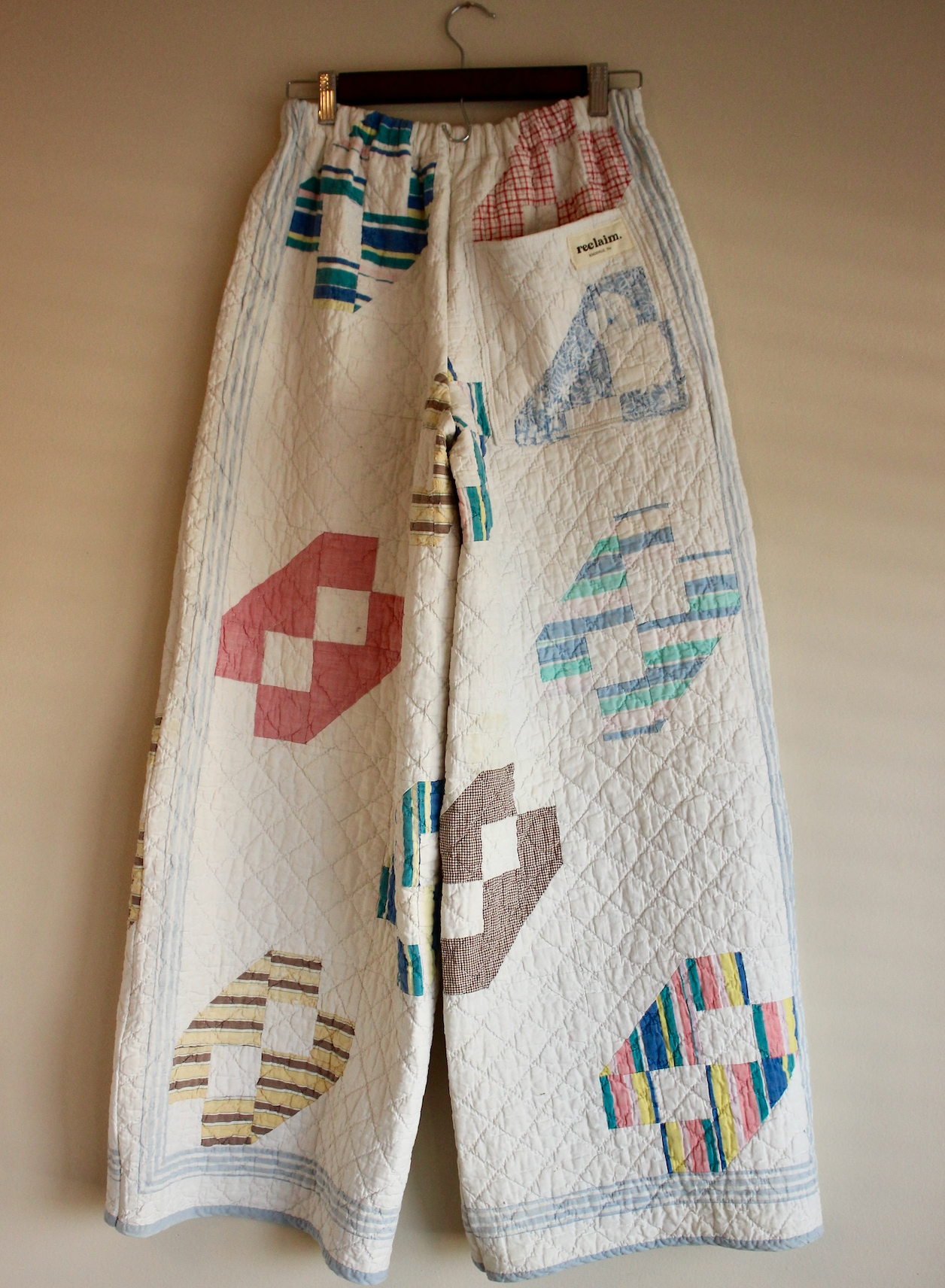 Wide Leg Quilt Pants - Rocky Road