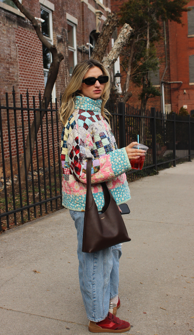 Quilt Mock Neck - 25 Patch