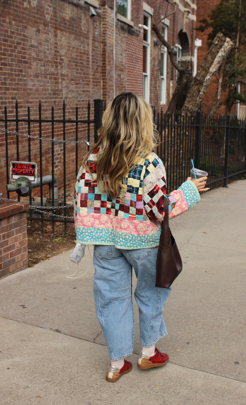 Quilt Mock Neck - 25 Patch
